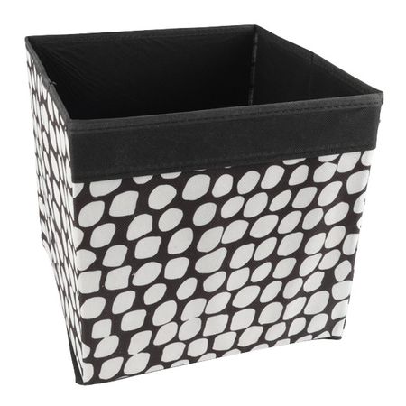 короб для хранения TODELIA Tasha 280х280х280мм черно-белый нетканый материал/картон lesaiyarr белый картон лоток для колец и сережек на 100 мест