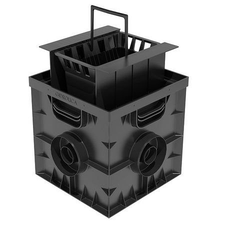 дождеприемник пластиковый GIDROLICA (в сборе с корзиной и перегородками) 300х300мм детали охлаждения мотоцикла sj водяной насос в сборе для peugeot speedfight jetforce50 детали двигателя скутера пластиковый водяной насос