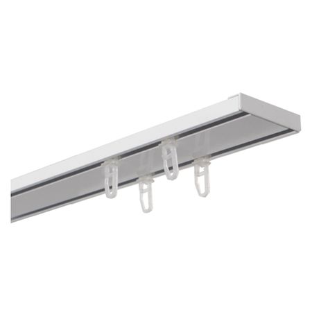 карниз шинный 2-рядный Атлант/Atlant 280см белый металл, арт.ATL.AW.28