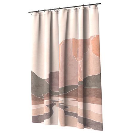 занавеска для ванной FORA West 200х180см полиэстер бежевый