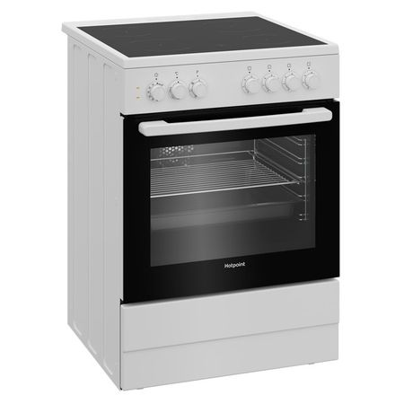 плита электрическая HOTPOINT-ARISTON HS6V5PHW 4 конфорки, 60х60 см белая плита электрическая hotpoint ariston hs6v5phw 4 конфорки 60х60 см белая