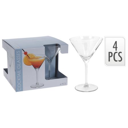 набор бокалов KOOPMAN 4шт. 260мл коктейль стекло подвеска maxijoy коктейль 10 5см стекло желтый