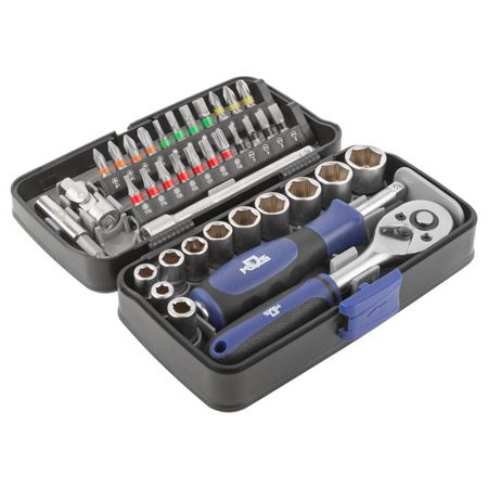 набор инструментов MOS 38 предметов торцевые головки gryan torx e10 e24