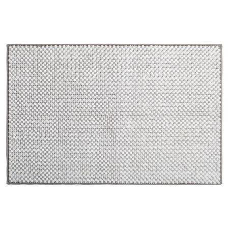 коврик для ванной IDDIS Base 50x80 см полиэстер серый
