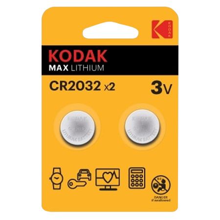 батарейка KODAK CR2032 блистер 2шт батарейка kodak lr06 aa блистер 2шт