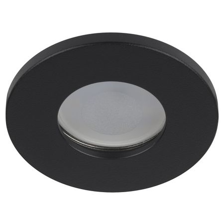 светильник встраиваемый влагозащищенный ЭРА Luna GU5.3 IP44 черный jetting 6w 8 функциональный selv адаптер для led ламп ip44