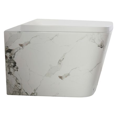 унитаз подвесной VITARTA Yuta безободковый микролифт белый