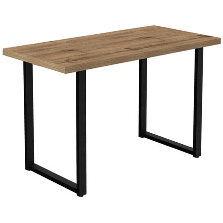 стол нераздвижной 1200х600х750мм Дуб Веллингтон табак/Муар черный ВЛДСП/металл тулуза опора для стола п образная 595х400 мм ral 9005 муар tu40x20 400 blc