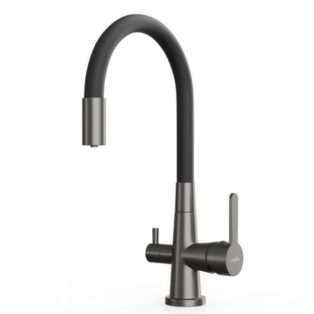 смеситель для кухни TOKITO Aisai канал для фильтра латунь вороненая сталь гибкий кабель канал jin ao 25х38 закрытый планки открываются 1 метр быстрая доставка из россии