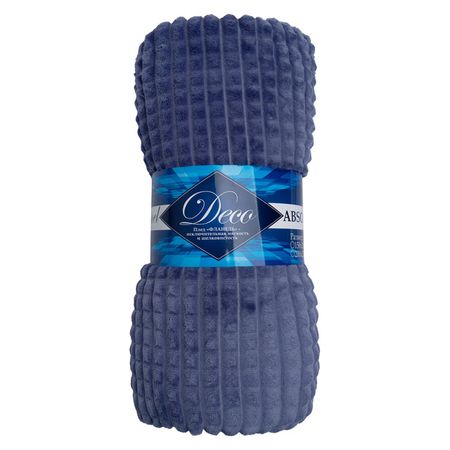 плед TEXREPUBLIC Кубики 200х220см синий, арт.14698