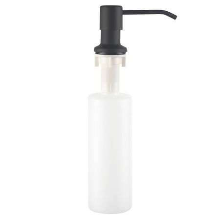 дозатор для жидкого мыла LEDEME L405F 400 мл врезной черный матовый пластик/нерж сталь профиль для меб щита 4мм стык нерж ст матовый 0 6м