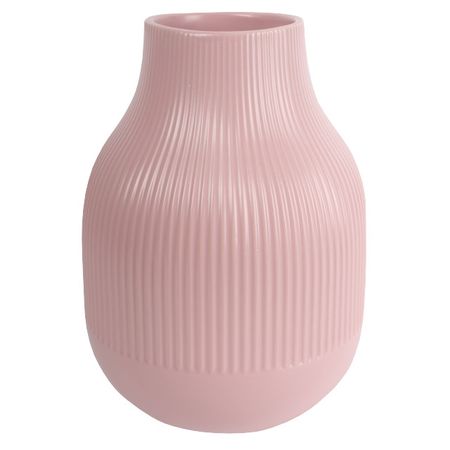 ваза TODELIA Летиция 21см керамика розовая