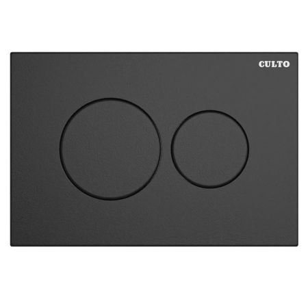 клавиша смывная CULTO BTPn01 пневмо черный матовый