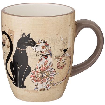 кружка AGNESS Парижские коты 300мл доломит тарелка agness парижские коты обеденная 26см доломит