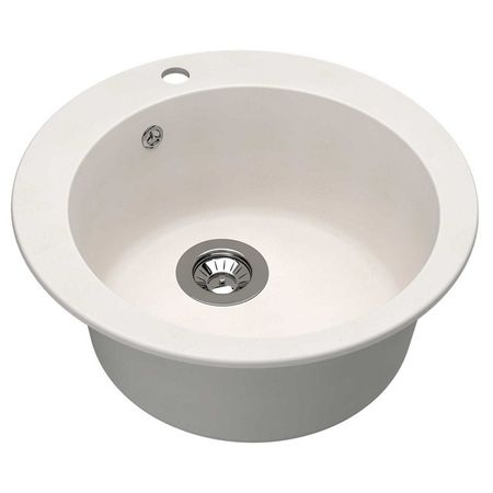 мойка DR.GANS Гала 510х510х217мм белый машина посудомоечная отдельностоящая бирюса dwf 410 5 w 45см 10копмлектов белый