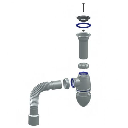 сифон для раковины UNICORN 1.1/2