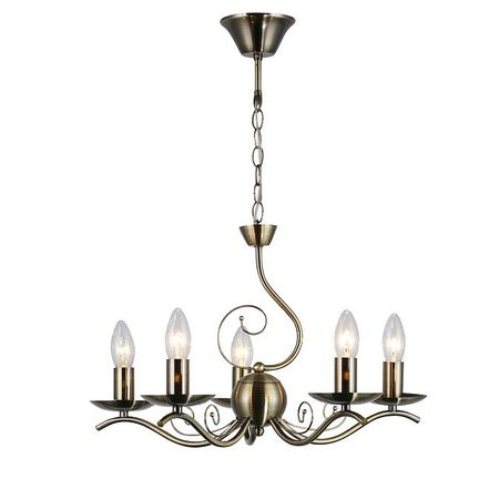 люстра подвесная ESCADA Кантата 5х40Вт Е14 бронза