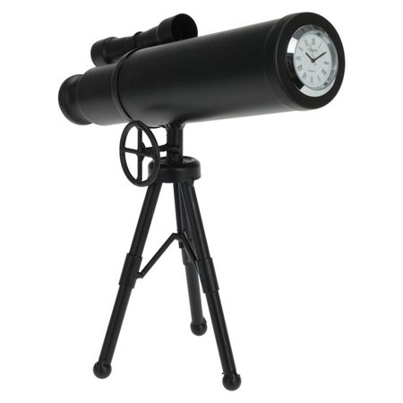 часы настольные KOOPMAN Телескоп 230х105х230мм металл черные srate астрономический телескоп объектив 154 мм 750 1200 мм