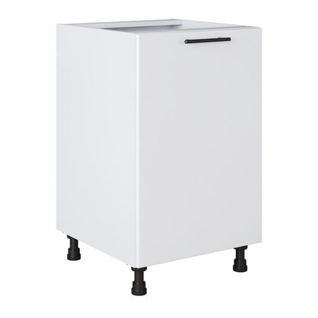 кухонный шкаф напольный Белый лед 820х500х504мм 1 дверь МДФ/ЛДСП кухонный шкаф напольный прованс изумруд 820х500х504мм 1 дверь мдф лдсп