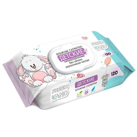 салфетки влажные FRESHLAND Д-пантенол и Витамин Е 120шт детские фемо клим парафарм таблетки 505мг 120шт