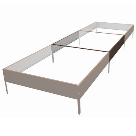 удлинитель гряд БЛАГО 100х16см коричневый сталь