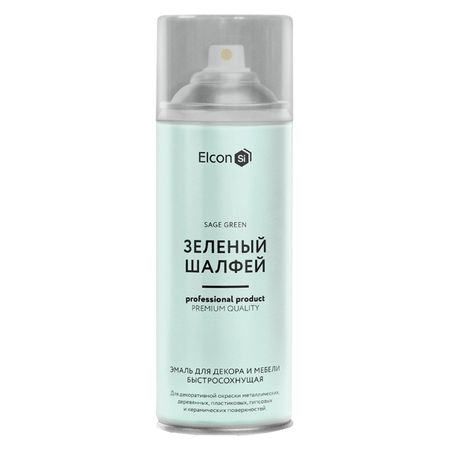 эмаль аэрозольная ELCON для декора 520мл зеленый шалфей, арт.00-00462256