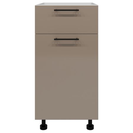 шкаф напольный Мокко глянец 820х400х504мм 1 ящик 1 дверь МДФ/ЛДСП