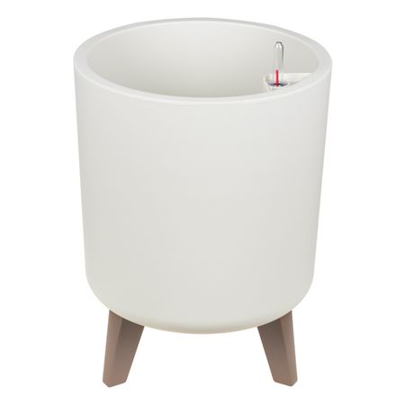 кашпо Флориан белое  d300мм 19л с автополивом кашпо флориан белое d250мм 11л с автополивом