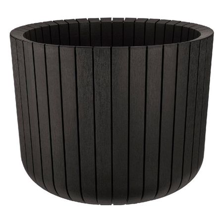 кашпо Шато 29л d38см h30см тёмно-коричневый пластик