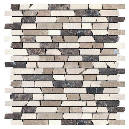 мозаика мраморная STONE4HOME Broken Mix 30,5х30,5х0,5 бежевая