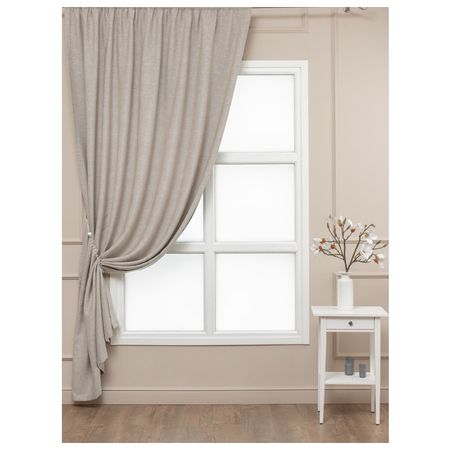 штора портьерная на шт.ленте AMORE MIO димаут 200х260см шампань, арт.93270 штора портьерная на шт ленте daily by t дарли димаут 200х260см бирюзовая арт 1027 00199