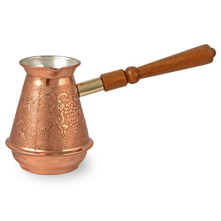 турка TIMA Лоза 370мл медь деревянная съемная ручка искусственная очная лоза wisteria