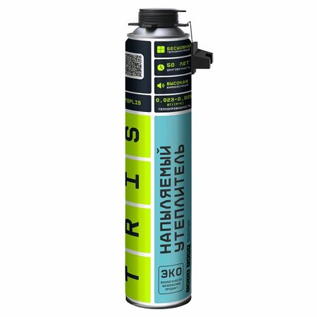 пена теплоизоляционная TRIS Teplis профессиональная полиуретановая 1000мл, арт.E889 клей пена tris termolit для пенополистирола полиуретановая 1000мл арт кп001