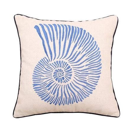 наволочка декоративная TODELIA Ракушка 45х45см бежевая, арт. HPW0151A-A радужный флюорит морская ракушка