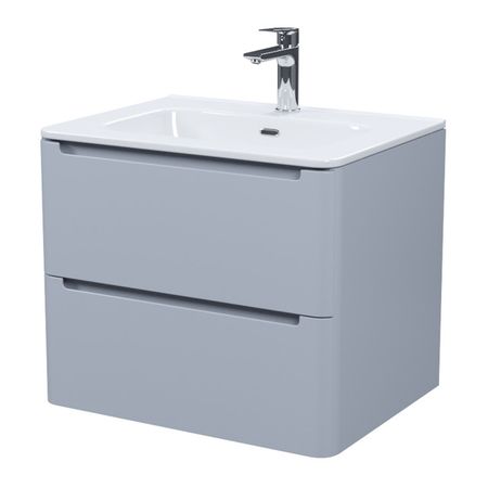 тумба с раковиной подвесная IDDIS Edifice 60см светло-серый