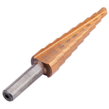 сверло по металлу MONOGRAM HSS 4-12мм ступенчатое conboom ступенчатое сверло hrc89 m35 1 4 дюйма