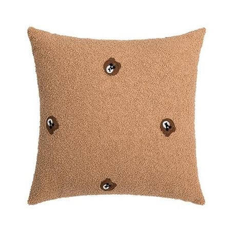 наволочка декоративная TODELIA Мишки 45х45см коричневая, арт. HPW0074A-A наволочка 45x45 см полиэстер животные печать