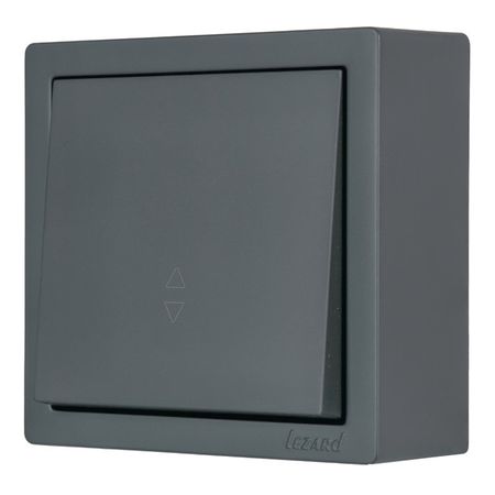 переключатель 1-клавишный LEZARD Leto проходной графит переключатель 2 клавишный ovivo loft проходной крем