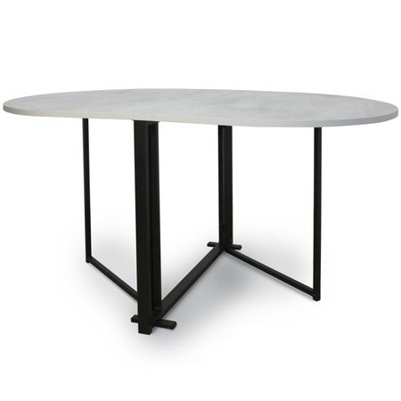 стол-книжка раскладной Овал 900х100(1500)мм бетон метрополитан ЛДСП/металл книжка раскраска 5000 китайских рисунков линий коллекция ii