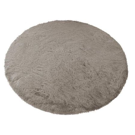 коврик меховой D990мм горностай полиэстер