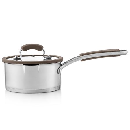 ковш ESPRADO Sense 1,5л 16см нерж.сталь стекл.крышка индукция ковш walmer stonehenge 1 3л 16см алюминий стекл крышка индукция