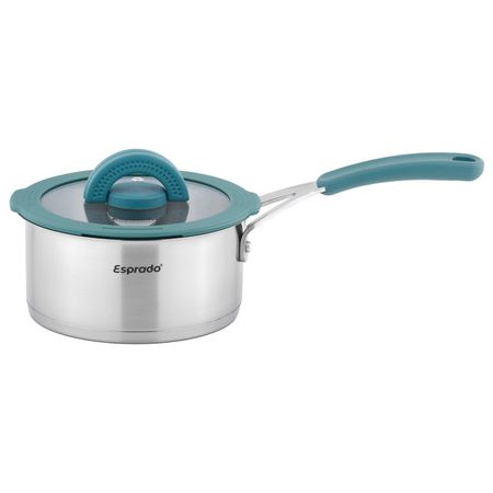 ковш ESPRADO Morena 1,5л 16см нерж.сталь стеклянная крышка индукция ковш walmer stonehenge 1 3л 16см алюминий стекл крышка индукция
