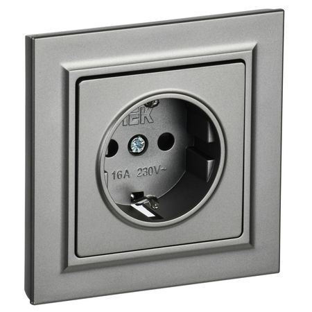 розетка 1 пост IEK BRITE с/з с/ш 16А в сборе сталь передсветильник фара в сборе для geely emgrand x7 2011 12 13 14 15 2016