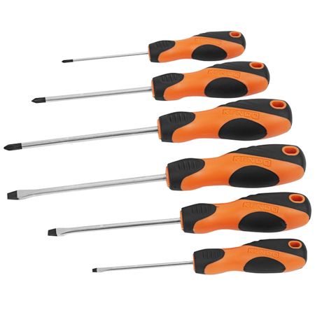 набор отверток KENDO 6 предметов 2 50 шт винты tinggoo медно латунные крестовые m2 m8