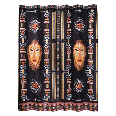 занавеска для ванной MOROSHKA Bantu 180х200см полиэстер разноцветная занавеска для ванной velvet 180х200см полиэстер лиловый полоска