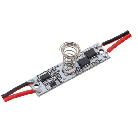 выключатель APEYRON сенсорный для алюминиевого профиля 12мм монохром 12/24В 36/72Вт IP20 с диммиром moes сенсорный умный выключатель zigbee