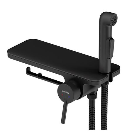 смеситель для душа Damixa Jupiter 773500301 скрытого монтажа, чёрный мыльница настенная damixa jupiter аллюминий
