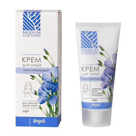крем для лица MODUM КЛАССИКА Омолаживающий Лён 50мл крем хна фитокосметик индийская ярко рыжий медный 50мл