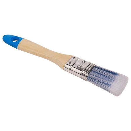 кисть плоская TOOLBERG Лазурит-Эксперт искусственная щетина деревянная рукоятка 25мм, арт.0112411