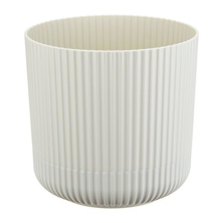 горшок с поддоном Вельвет 3,6л d18см h17,5см белый ротанг пластик корзина для белья виолет 60 л ротанг белый